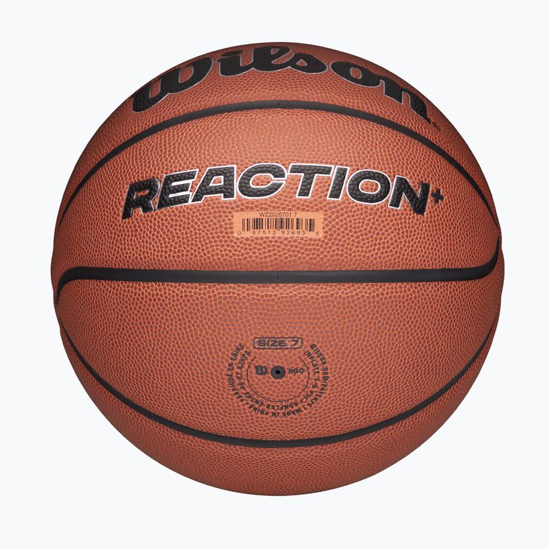 Piłka do koszykówki Wilson Reaction Pro brown/silver rozmiar 7 6