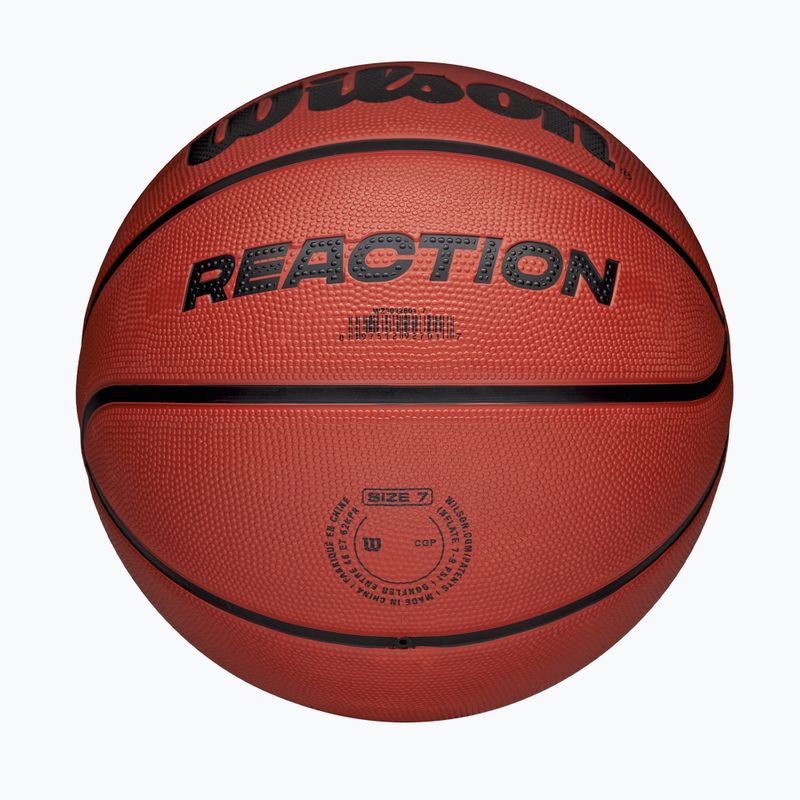 Piłka do koszykówki Wilson Reaction brown rozmiar 7 6