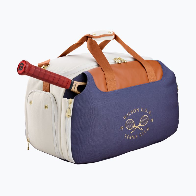 Torba tenisowa Wilson Heritage Small Duffel cream/clay/navy 3