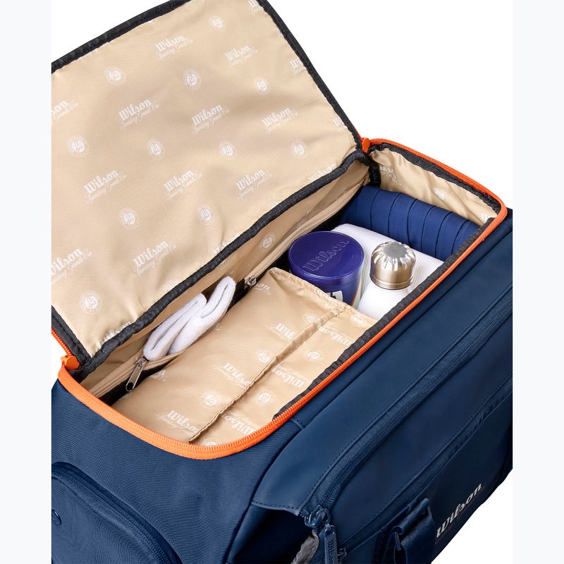 Torba tenisowa Wilson Roland Garros Session De Soiree Small Duffel 2026 navy/clay 4
