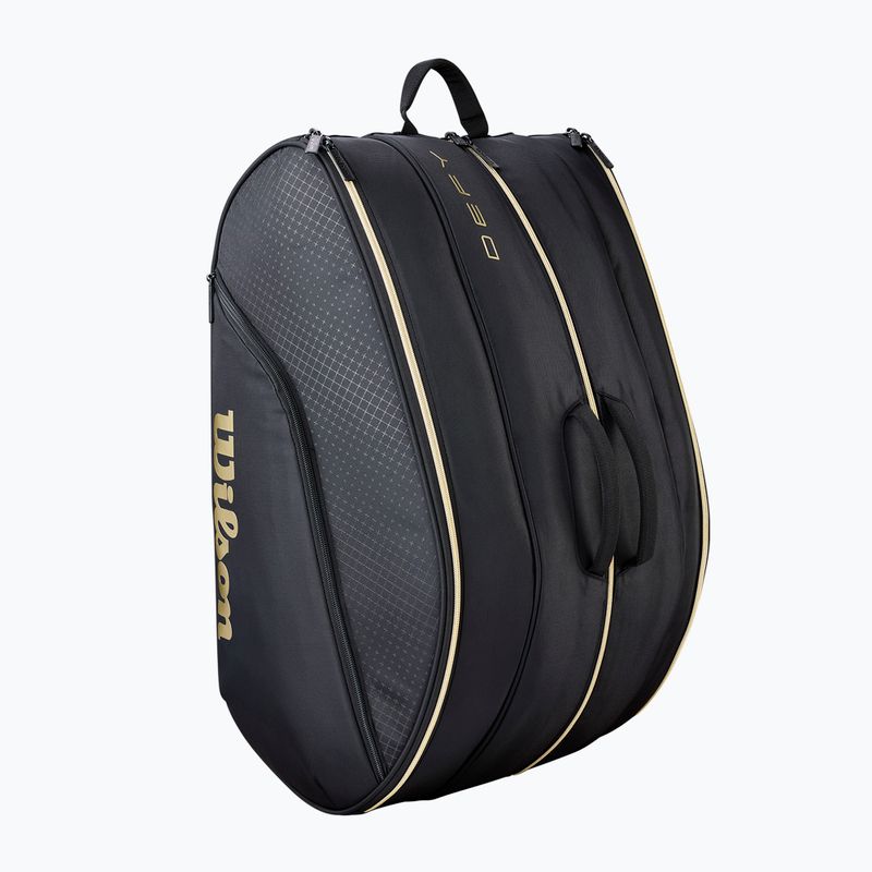 Torba do padla Wilson Defy Padel black/gold 3
