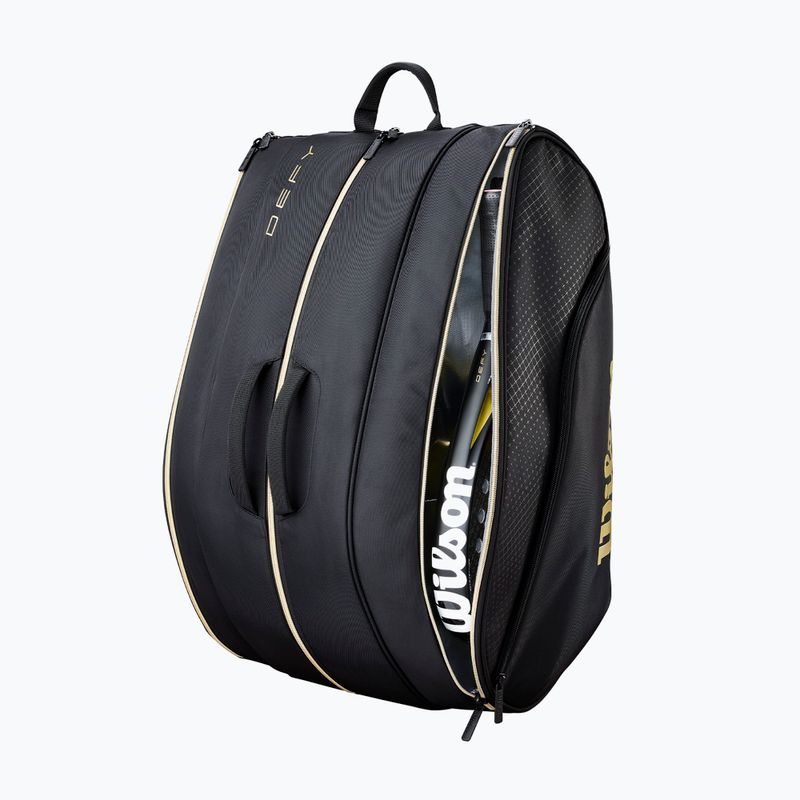 Torba do padla Wilson Defy Padel black/gold 5