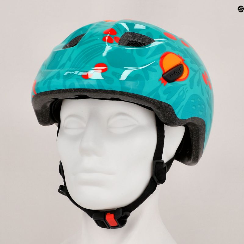 Kask rowerowy dziecięcy MET Hooray green fruit glossy 9