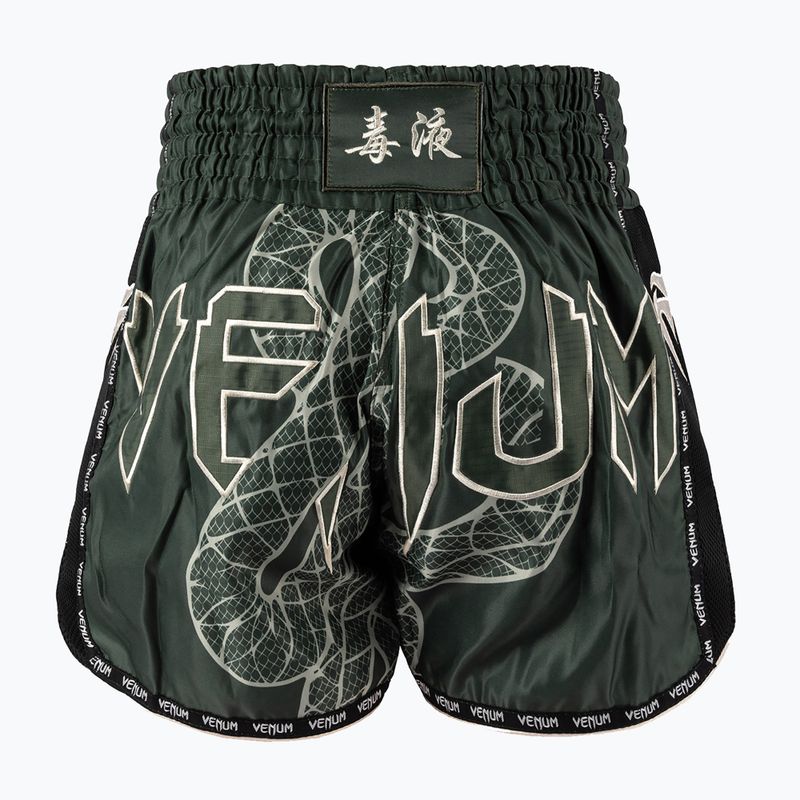 Spodenki treningowe męskie Venum Serpenti Muay Thai khaki/bronze/ivory 2