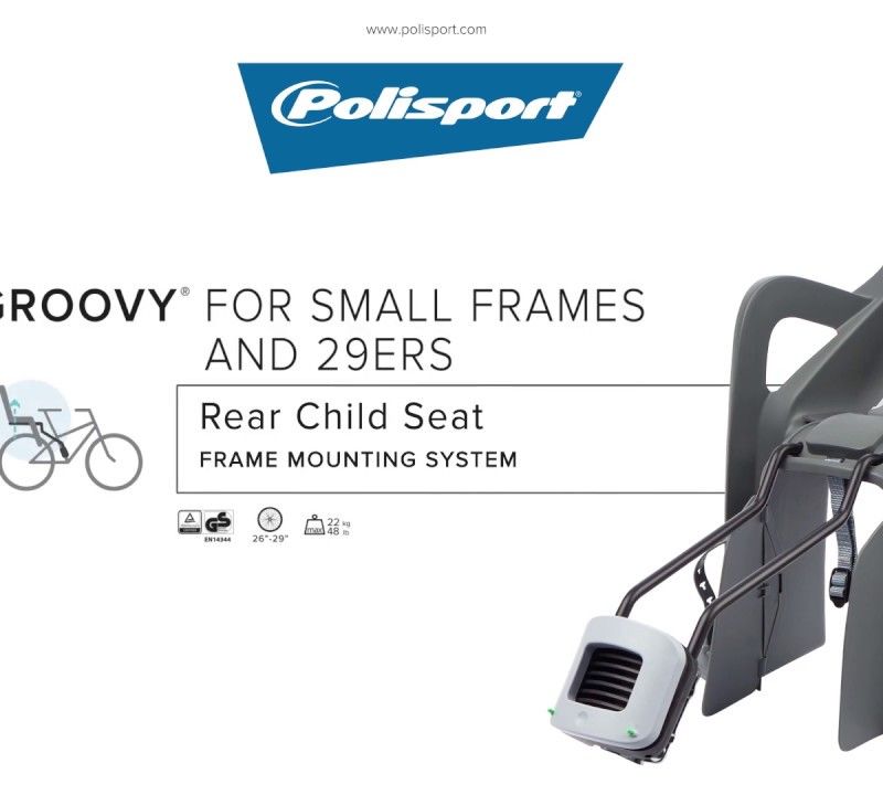 Fotelik rowerowy Polisport Groovy Maxi FF 29 black/dark grey 8