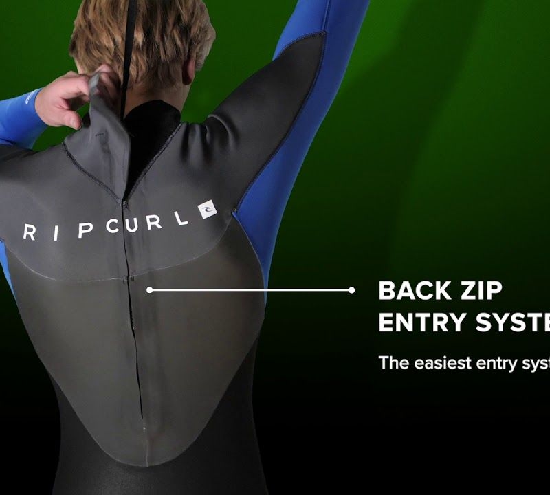 Pianka do pływania męska Rip Curl Omega 4/3 mm Back Zip Eco muted green 9