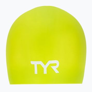 Czepek pływacki TYR Long Hair Wrinkle Free Silicone limelight