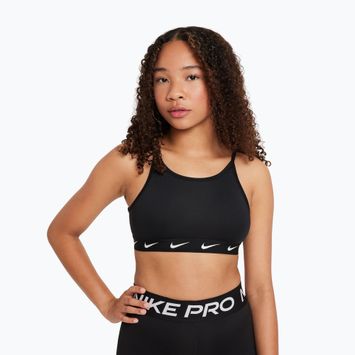 Biustonosz treningowy dziecięcy Nike One black/white
