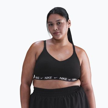 Biustonosz treningowy Nike Indy Light Support Plus Size black/black/white