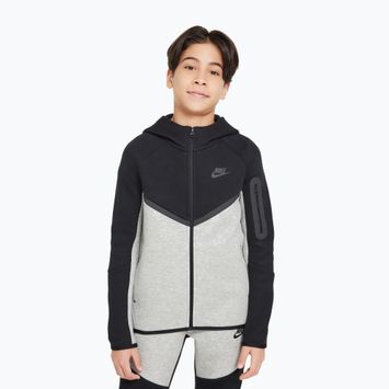 Bluza dziecięca Nike Sportswear Tech Fleece Full Zip dark grey heather/black/black/black