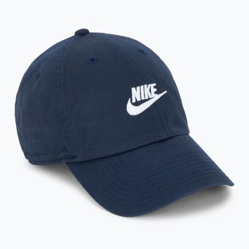 Czapka z daszkiem Nike Club Unstructured Futura Wash obsidian/white