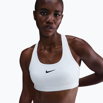 Biustonosz treningowy Nike Swoosh Medium Support white/black