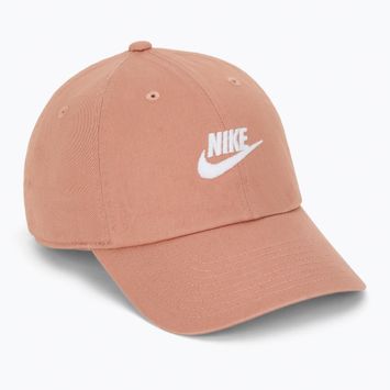 Czapka z daszkiem Nike Club Unstructured Futura Wash rose gold/white