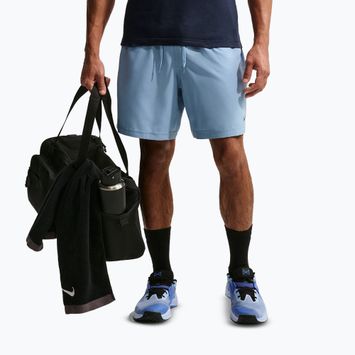 Spodenki do biegania męskie Nike Form Dri-FIT 7" Unlined Versatile work blue/black