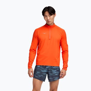 Bluza do biegania męska HOKA GlideTech Quarter Zip lava