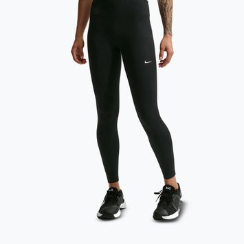 Legginsy damskie Nike One Seamless Front High-Waisted black/white