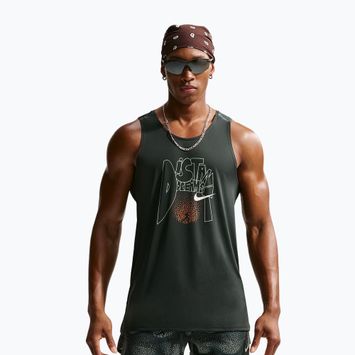 Koszulka do biegania męska Nike Stride Dri-Fit ADV black spruce