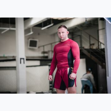 Koszulka treningowa longsleeve męska rashguard HOOK FIGHTING Base czerwony