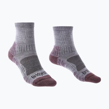 Skarpety damskie Bridgedale Lightweight Merino Performance 3/4 Crew Original heather/damson