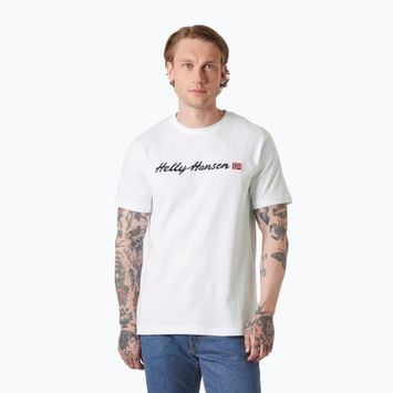 Koszulka męska Helly Hansen Core Graphic T 2.0 white