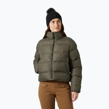 Kurtka puchowa damska Helly Hansen Jade Puffer sepia houndstooth aop