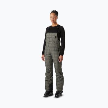 Spodnie narciarskie damskie Helly Hansen Legendary Insulated Bib pebble broxburn plaid aop