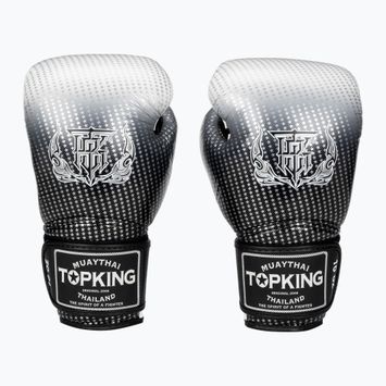 Rękawice bokserskie Top King Muay Thai Super Star Air silver