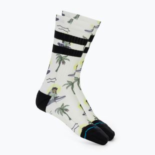 Skarpety Stance Surfin Monkey Crew white