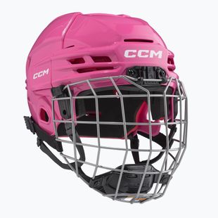 Kask hokejowy dziecięcy CCM Tacks 70 Combo JR pink