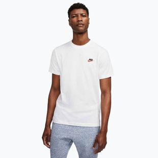 Koszulka męska Nike Sportswear Club white/black/university red