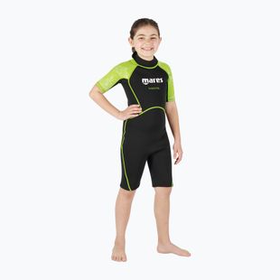 Pianka do pływania dziecięca Mares Shorty Manta 2 mm black/lime