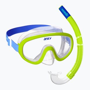 Zestaw do snorkelingu dziecięcy Mares Combo Jelly lime/blue/clear