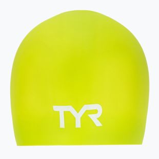 Czepek pływacki TYR Long Hair Wrinkle Free Silicone limelight