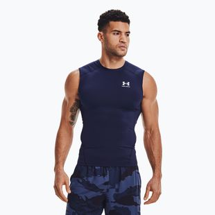 Koszulka treningowa męska Under Armour Heat Gear Armour Comp Tank midnight navy/white