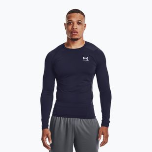 Longsleeve treningowy męski Under Armour HG Armour Comp midnight navy/white