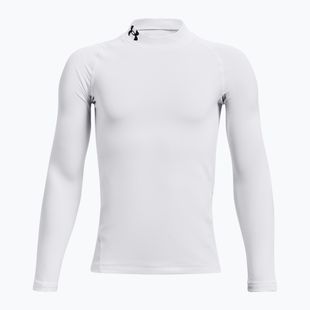 Longsleeve treningowy dziecięcy Under Armour Cg Armour Mock white/black