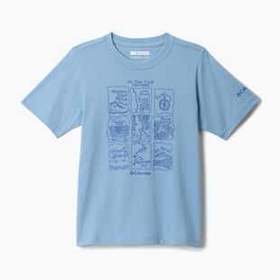 Koszulka dziecięca Columbia Valley Creek Graphic ripple blue/hike guide