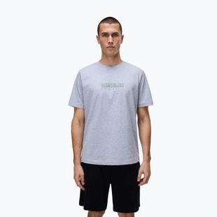 Koszulka męska Napapijri S-Box Logo light grey melange