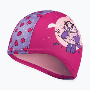 Czepek pływacki dziecięcy Speedo Printed Polyester pink/purple