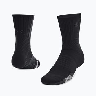 Skarpety męskie Under Armour Curry AD Playmaker 1P Mid black/anthracite/black