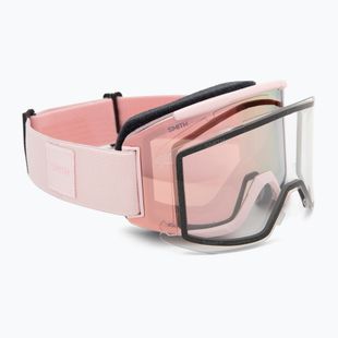 Gogle narciarskie  Smith Squad carnation/chrp everyday rose gold mirror/clear