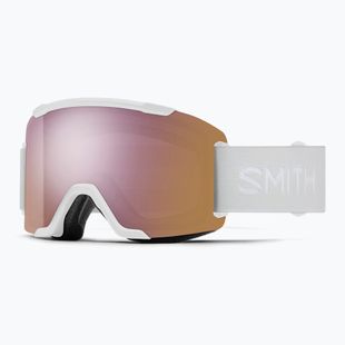Gogle narciarskie Smith Squad S2 white vapor/chromapop everyday rose gold mirror