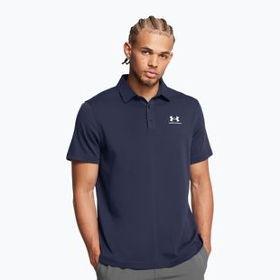Koszulka polo męska Under Armour Icon Polo midnight navy/white