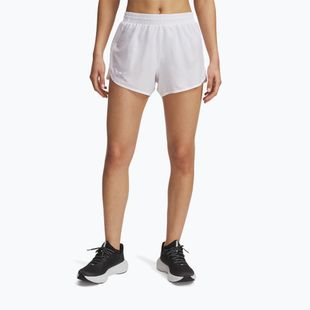 Spodenki do biegania damskie Under Armour Fly By 3" Novelty white/reflective