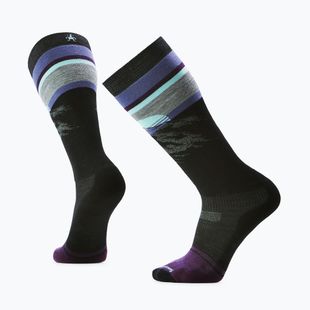 Skarpety snowboardowe Smartwool Snowboard Targeted Cushion Mountain Sunrise OTC black