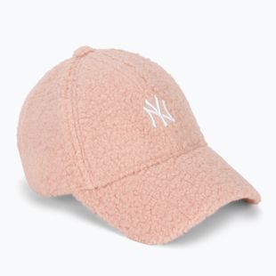 Czapka z daszkiem damska New Era Borg 9FORTY New York Yankees pastel pink