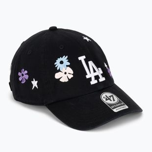 Czapka z daszkiem 47 Brand MLB Los Angeles Dodgers Flora CLEAN UP black