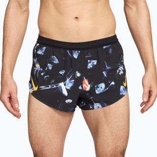 Spodenki do biegania męskie Nike AeroSwift Dri-Fit ADV Brief Lined 2" black/laser orange