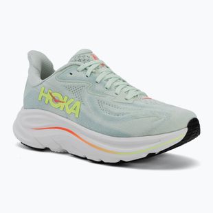 Buty do biegania damskie HOKA Clifton 10 sea glass/neon flame