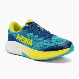 Buty do biegania dziecięce HOKA Rincon 4 electric aqua/neon hoka citrus